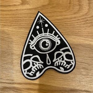 Ouija Iron-On Black and White Patch